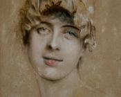 弗朗茨 冯 伦巴赫 : Portrait of a young woman